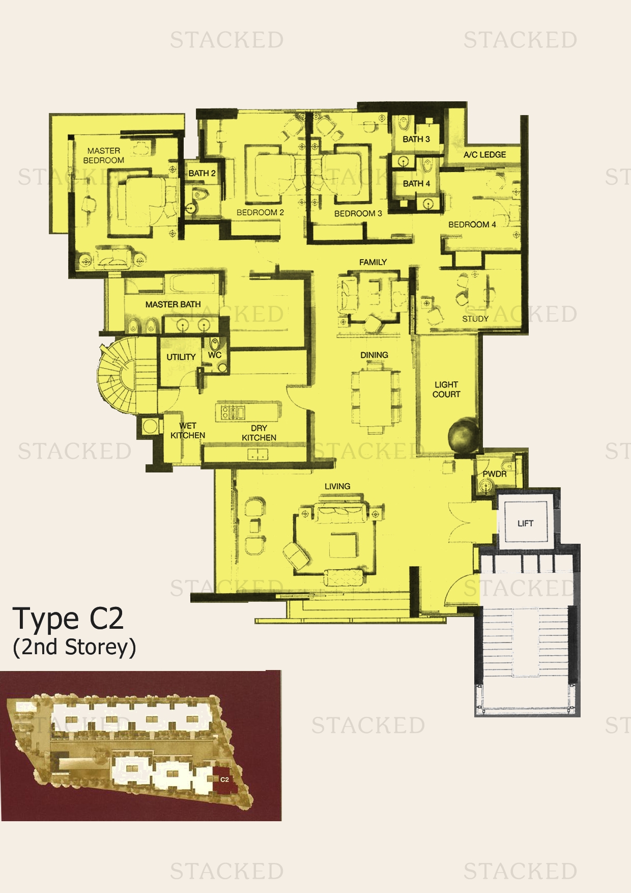 The Ladyhill floor plan